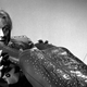 The Controller (Graham Leaman) faces his demise at the hands...err, claws of an off-screen Macra in the original serial.